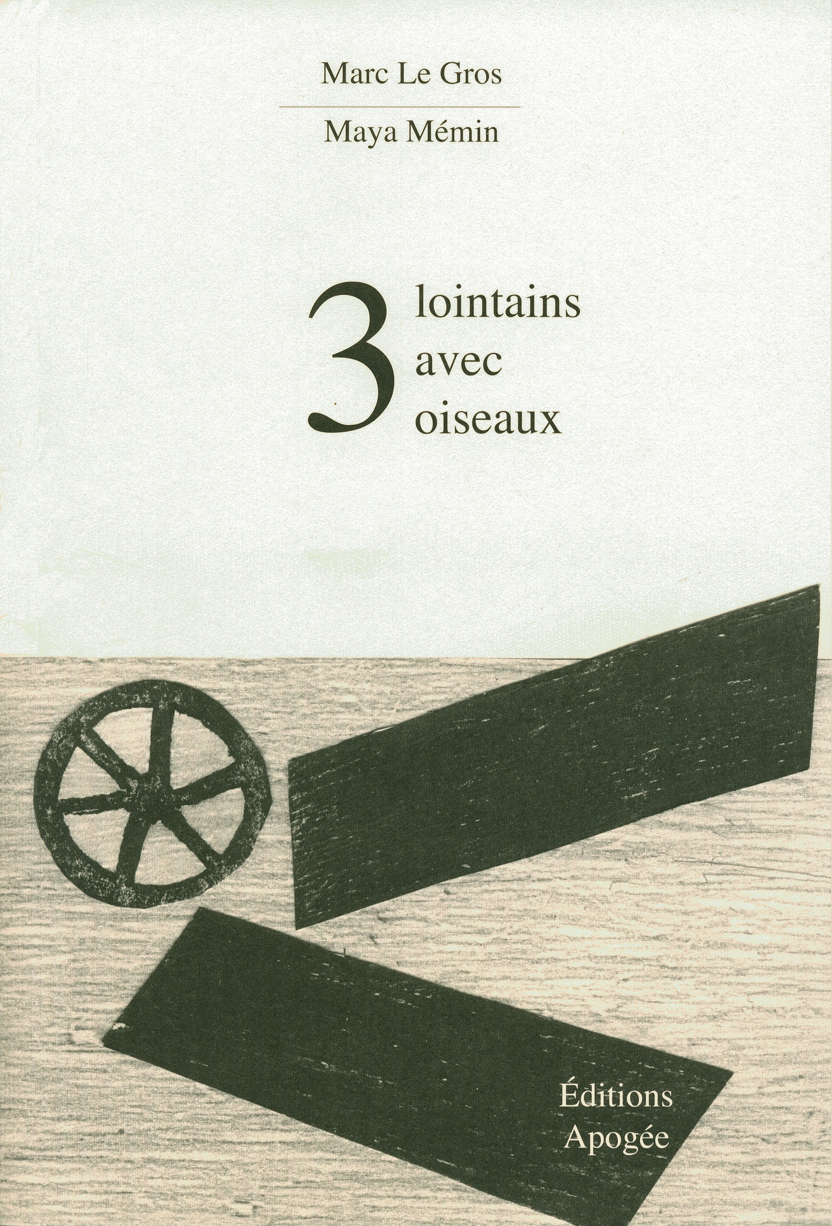 Trois lointains avec oiseaux