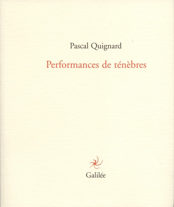 Performances de ténèbres