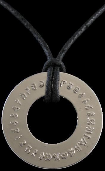 Pendentif 32 Lettres de Feu