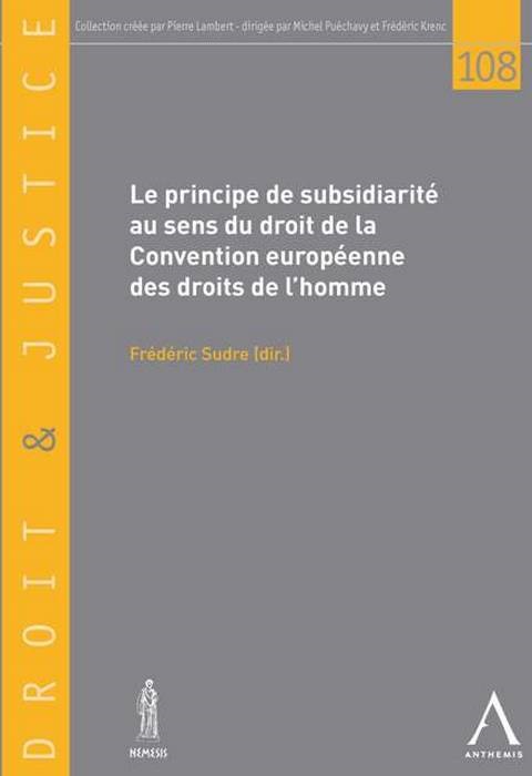le principe de subsidiarité au sens de la cedh
