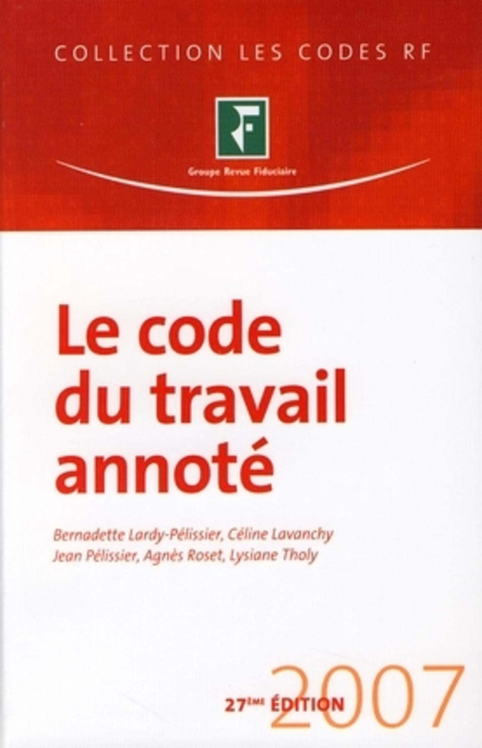 CODE DU TRAVAIL ANNOTE 2007