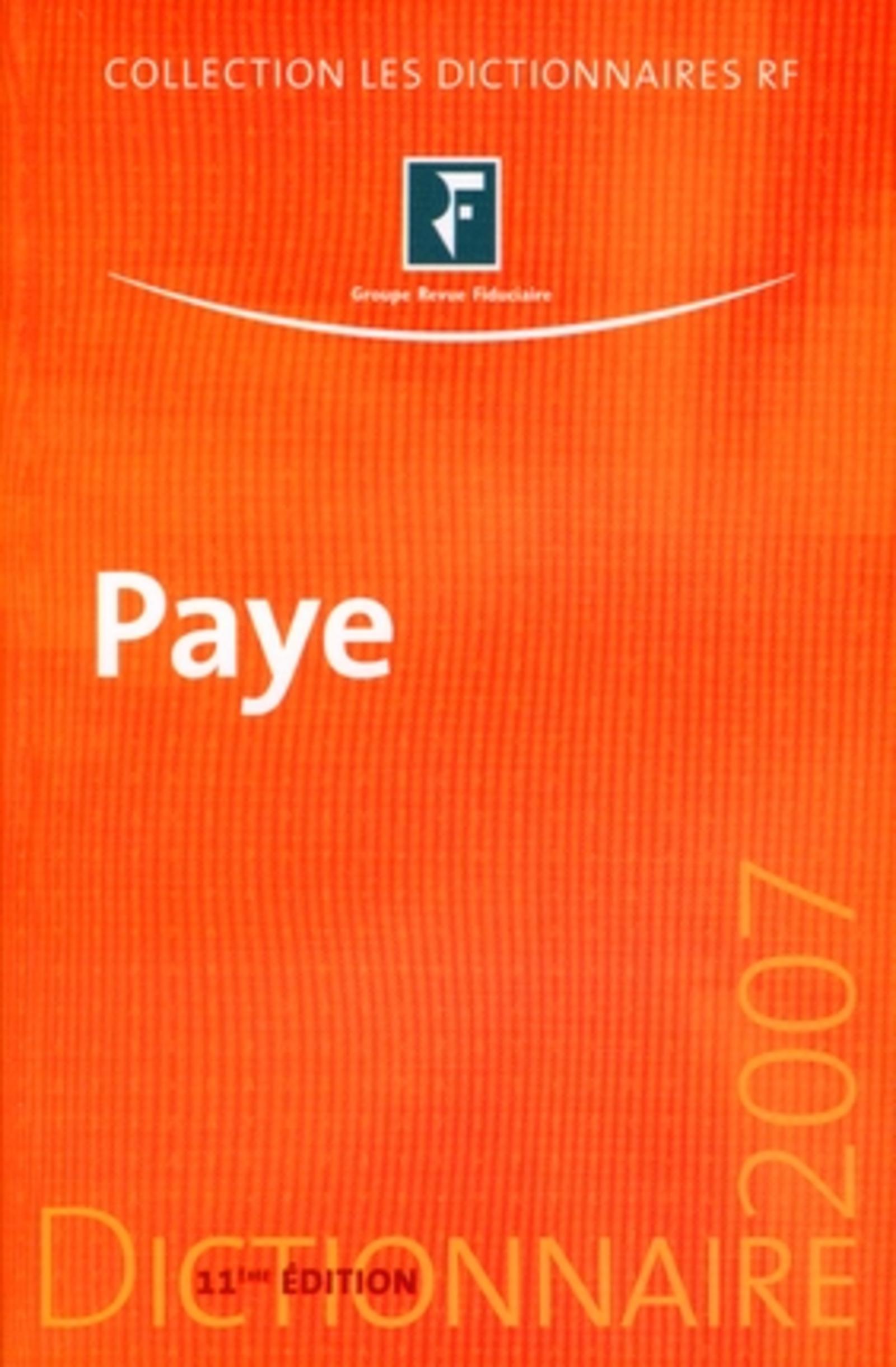 DICTIONNAIRE PAYE 2007