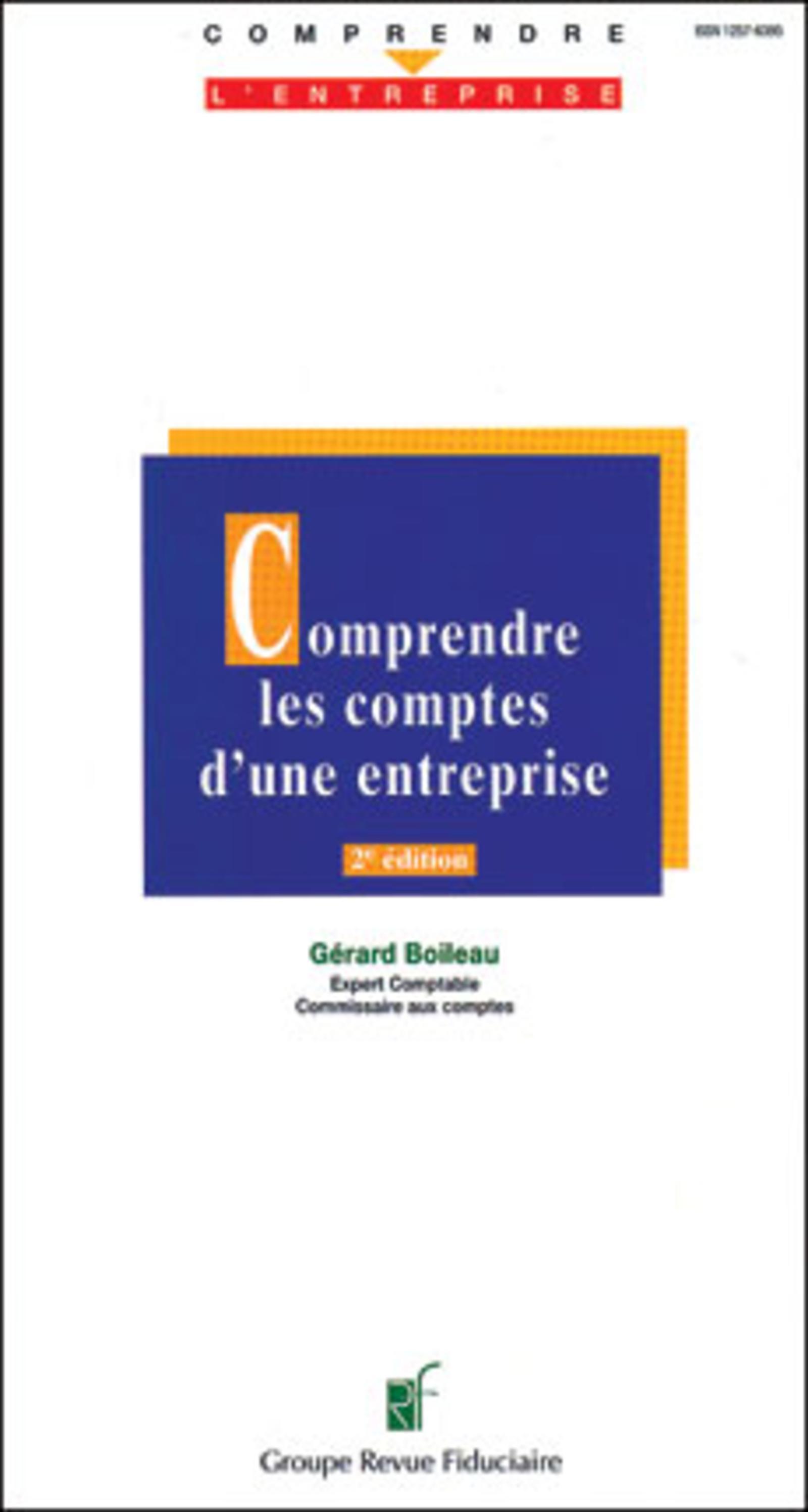 COMPRENDRE LES COMPTES D'UNE ENTREPRISE