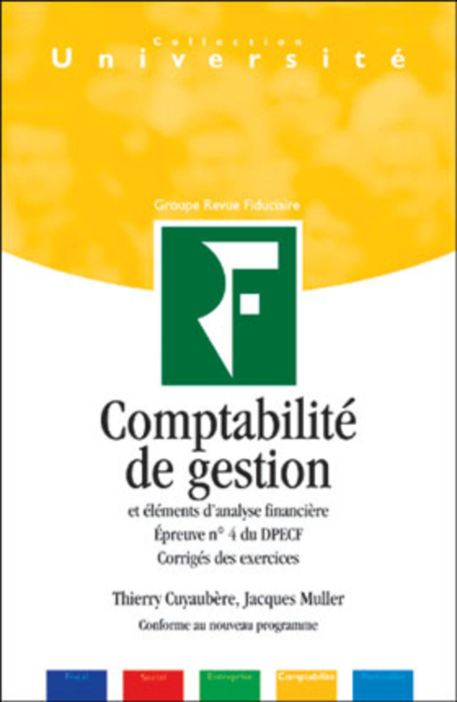 COMPTABILITE GESTION CORRIGES