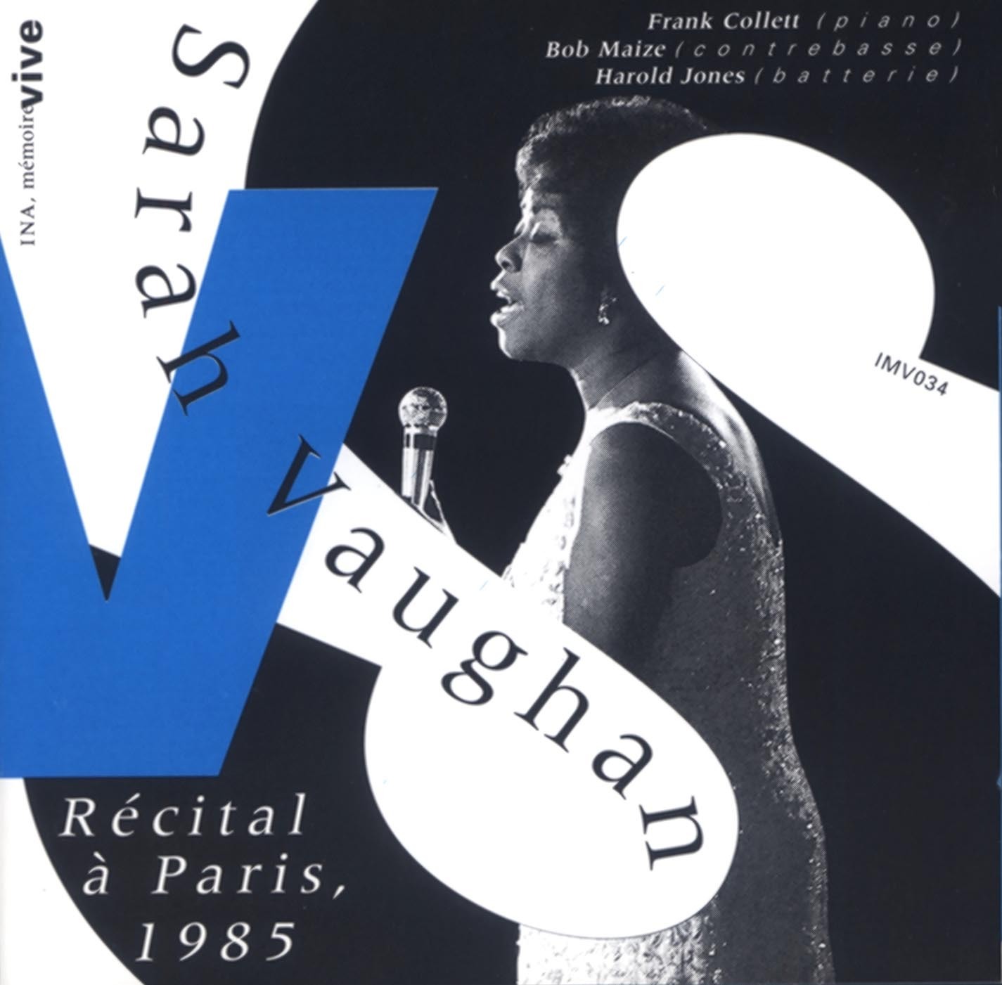 SARAH VAUGHAN, RECITAL A PARIS 1985 - 2 CD