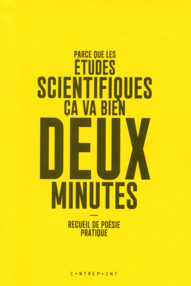 Parce que les études scientifiques ça va bien deux minutes