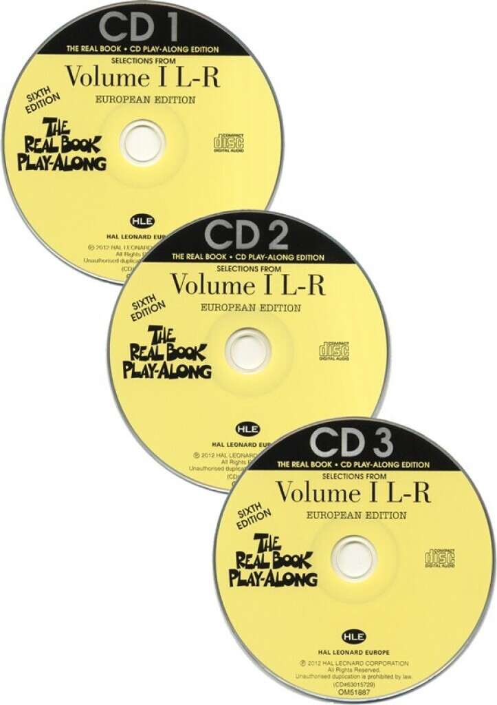 BACKING TRACKS 3 CD : THE REAL BOOK - THE REAL BOOK PLAY-ALONG - VOLUME I  - L-R