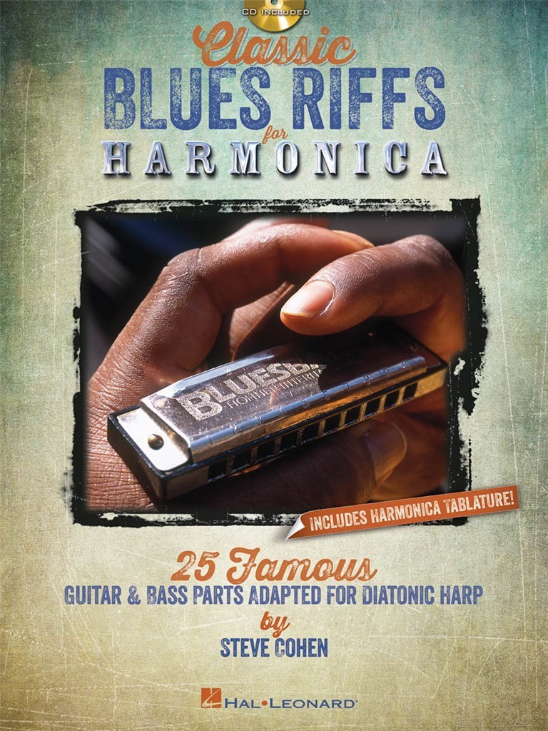 CLASSIC BLUES RIFFS HARMONICA  - HARMONICA -  RECUEIL + CD