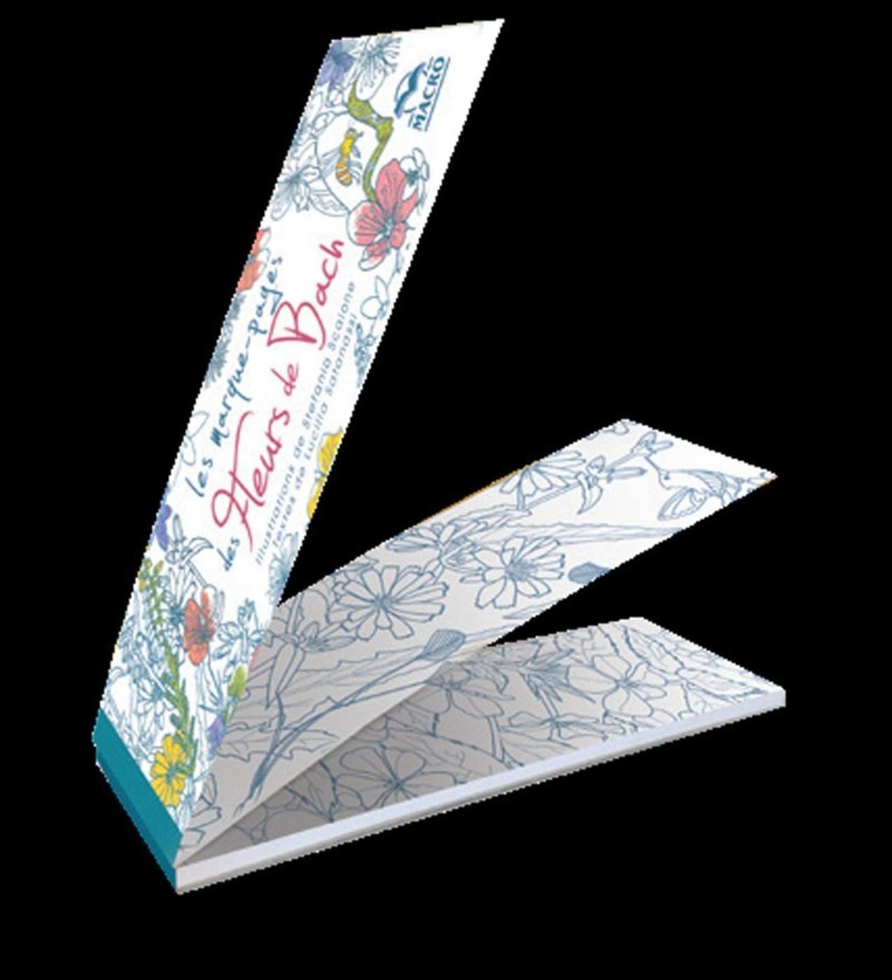 Carnet de 39 marque-pages des Fleurs de Bach