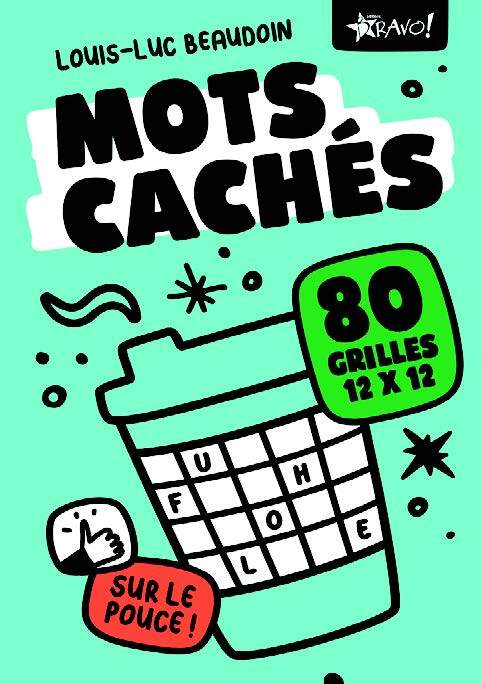 Mots cachés sur le pouce 95 grilles thématiques