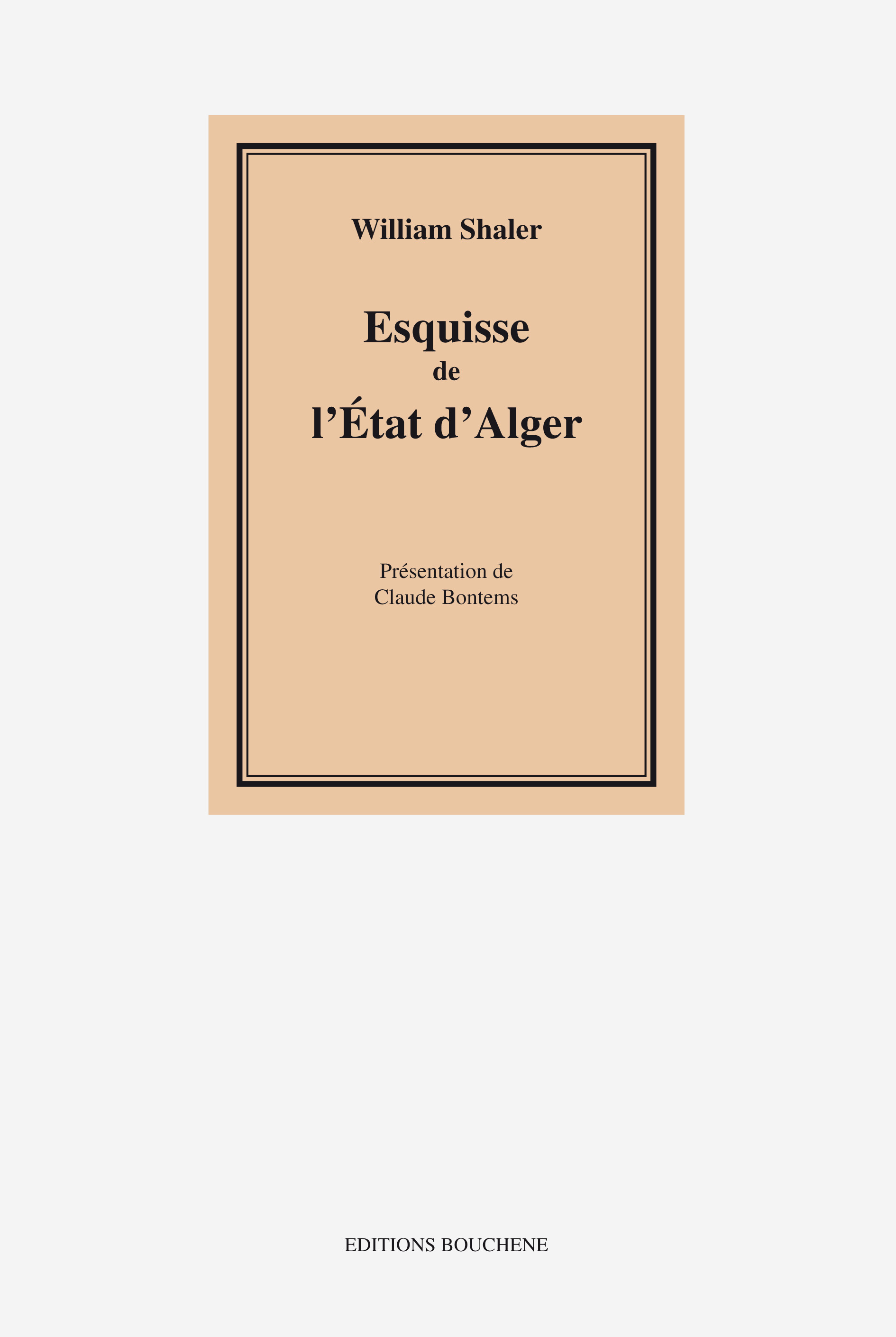 Esquisse de l'Etat d'Alger