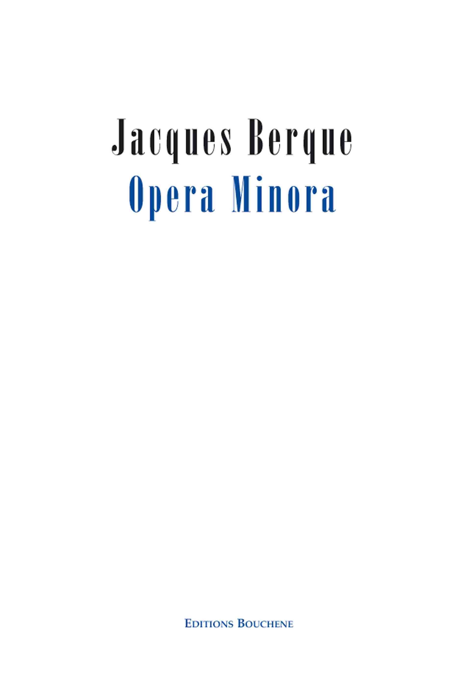 Opera Minora. 3 volumes
