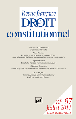 RFDC 2011, n° 87