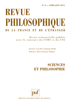 Revue philosophique 2011, t. 136 (2)