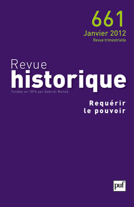 Revue historique 2012, n° 661