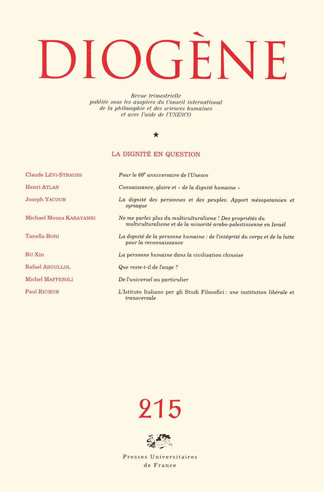 Diogène 2006, n° 215
