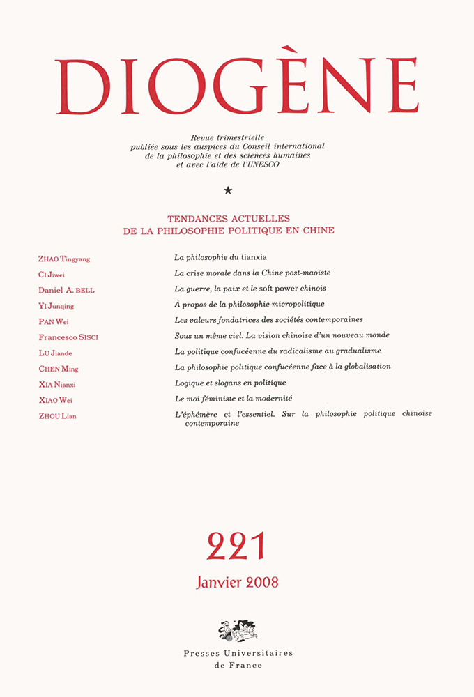Diogène 2008, n° 221