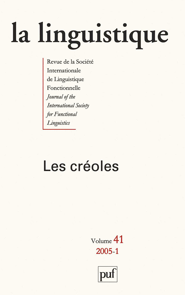 linguistique 2005, vol. 41 (1)