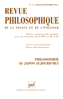 Revue philosophique 2011, t. 136 (3)
