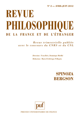 Revue philosophique 2012, t. 137 (2)