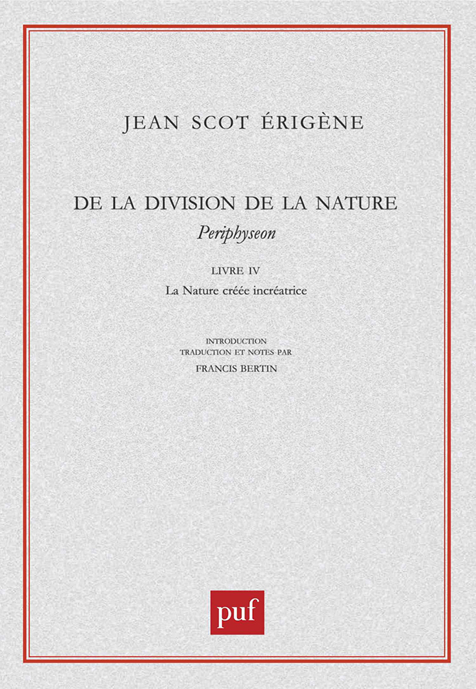 De la division de la Nature. Livre IV