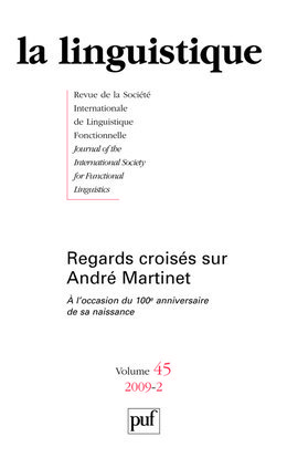 linguistique 2009, vol. 45 (2)