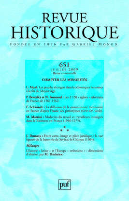 Revue historique 2009, n° 651
