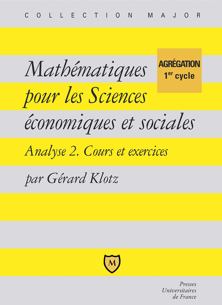 Mathématiques pour les sciences économiques et sociales