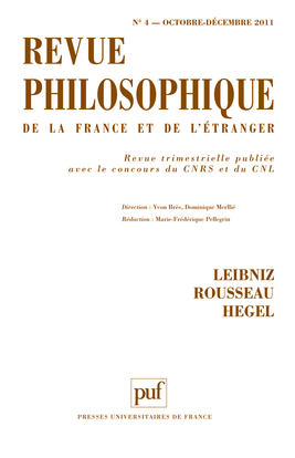 Revue philosophique 2011, t. 136 (4)