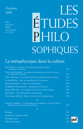 études philosophiques 2008, n° 4