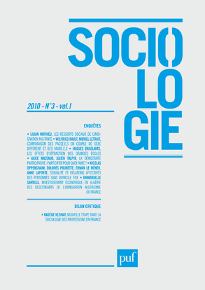 Sociologie 2010, n° 3