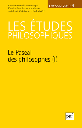 études philosophiques 2010, n° 4