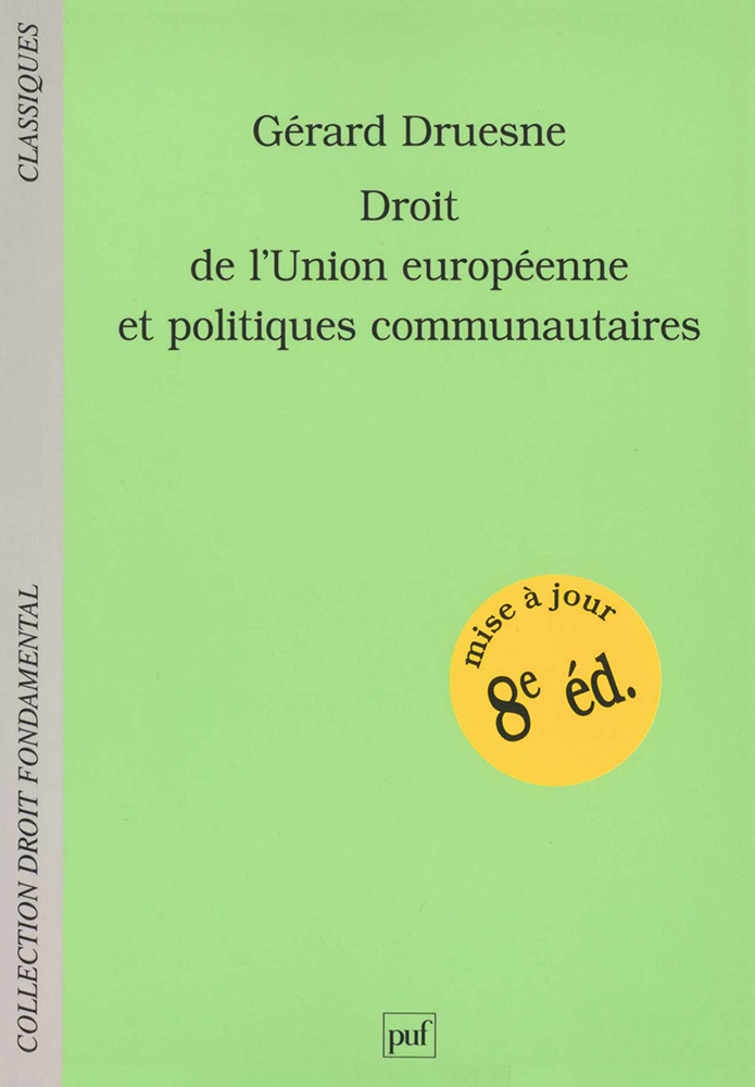 Droit de l'Union européenne et politiques communautaires