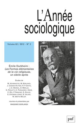 année sociologique 2012, vol. 62 (2)