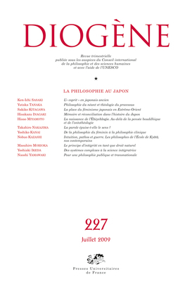 Diogène 2009, n° 227