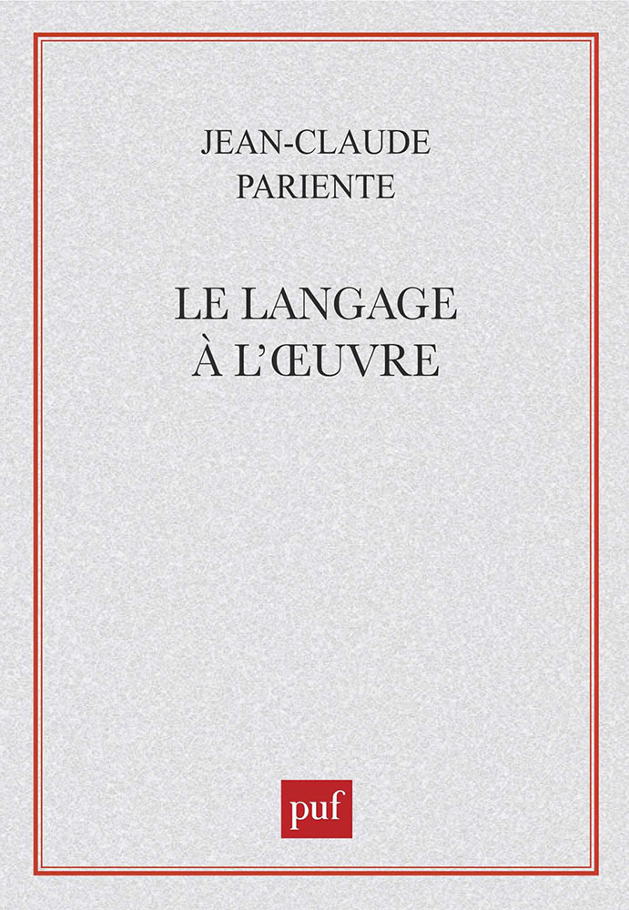 Le langage à l'oeuvre