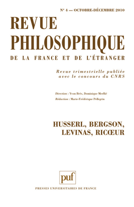 Revue philosophique 2010, t. 135 (4)