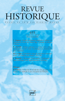 Revue historique 2010, n° 655