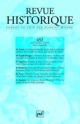 Revue historique 2009, n° 652