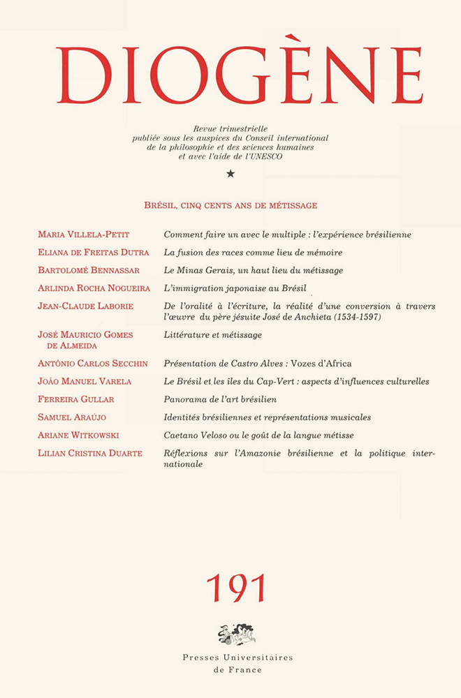 Diogène 2000, n° 192