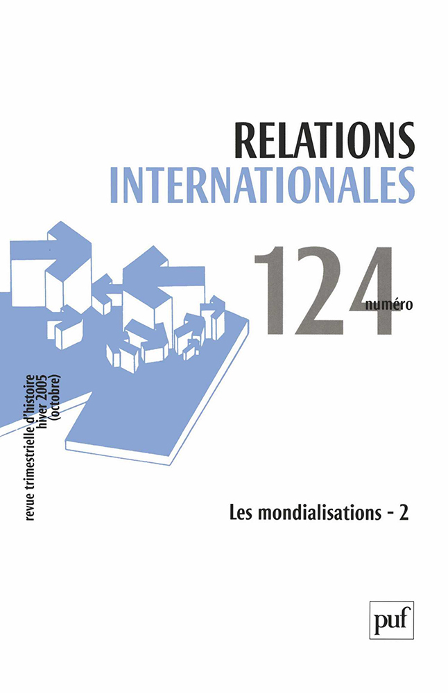 Relations internationales 2005, n° 124