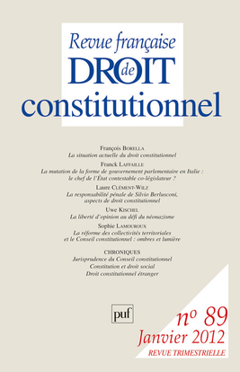 RFDC 2012, n° 89