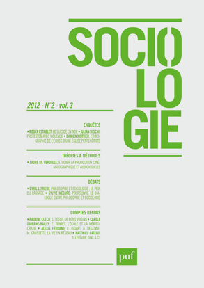 Sociologie 2012, n° 2