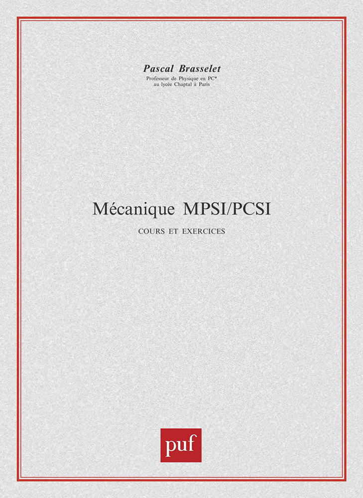 Mécanique MPSI-PCSI