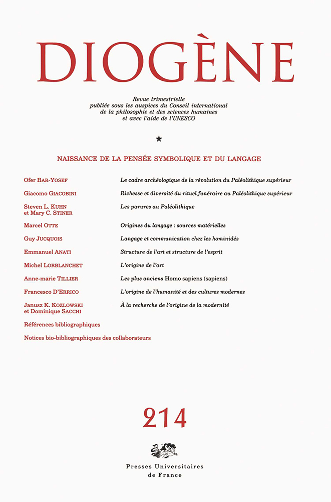Diogene 2006, n° 214