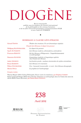 Diogène 2012, n° 238