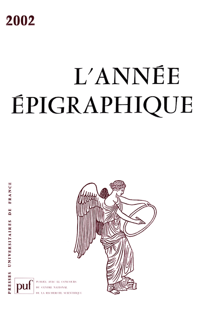 L'Année épigraphique, vol. 2002