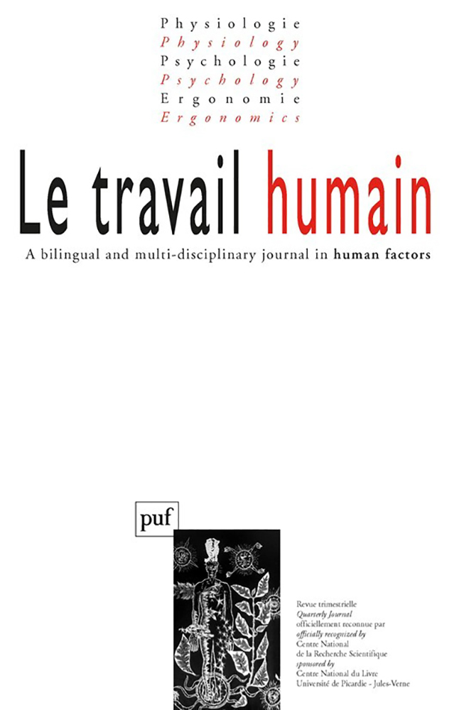 travail humain 2003, vol. 66 (1)