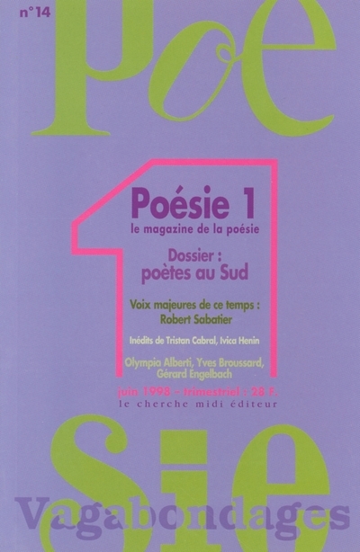 Revue Poésie Vagabondages - numéro 14 Poètes au Sud