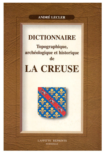 DICTIONNAIRE  DE  LA CREUSE